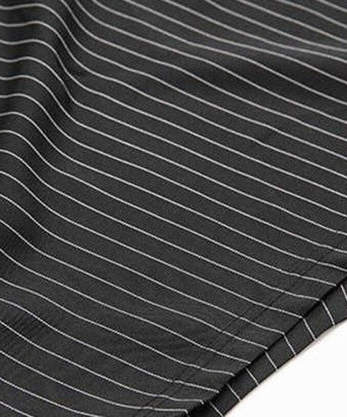 Asymmetric Stripe Panel Pocket Top